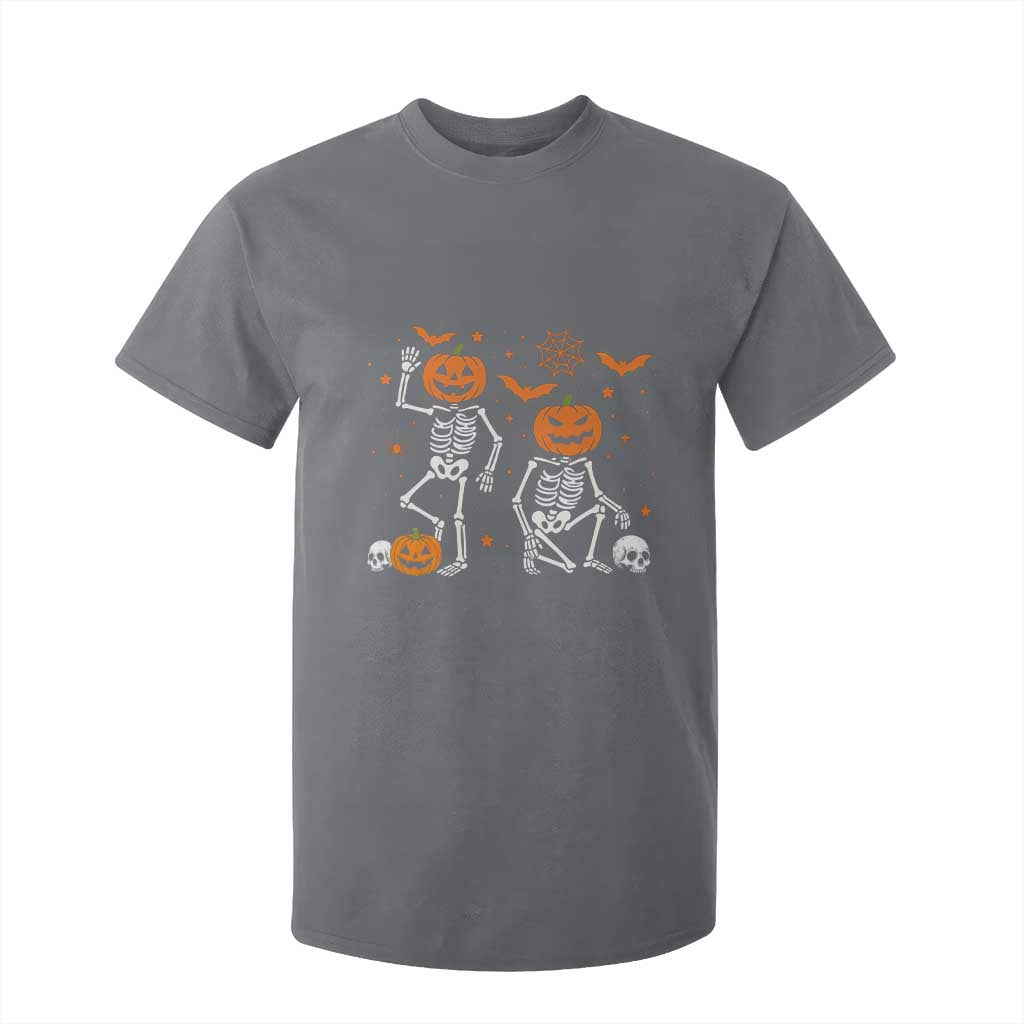 Funny Trump Hallloween Skeleton Pumpkin Political Satire T Shirt For Kid TS11 Charcoal Print Your Wear