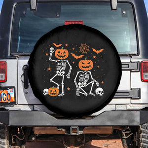 Funny Trump Hallloween Skeleton Pumpkin Political Satire Spare Tire Cover TS11 No hole Black Print Your Wear