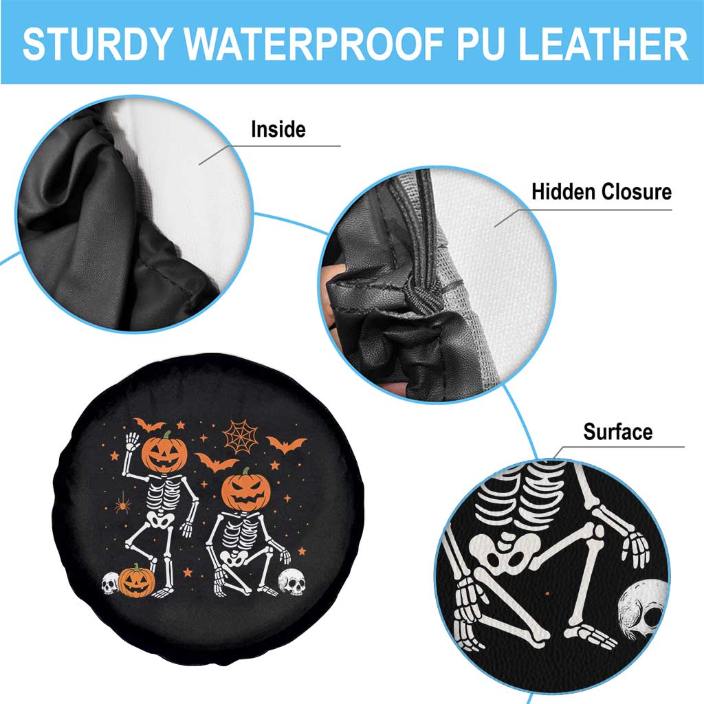 Funny Trump Hallloween Skeleton Pumpkin Political Satire Spare Tire Cover TS11 Print Your Wear