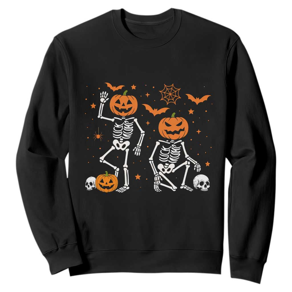 Funny Trump Hallloween Skeleton Pumpkin Political Satire Sweatshirt TS11 Black Print Your Wear