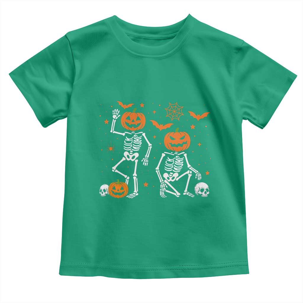 Funny Trump Hallloween Skeleton Pumpkin Political Satire Toddler T Shirt TS11 Irish Green Print Your Wear