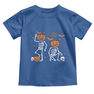 Funny Trump Hallloween Skeleton Pumpkin Political Satire Toddler T Shirt TS11 Royal Blue Print Your Wear