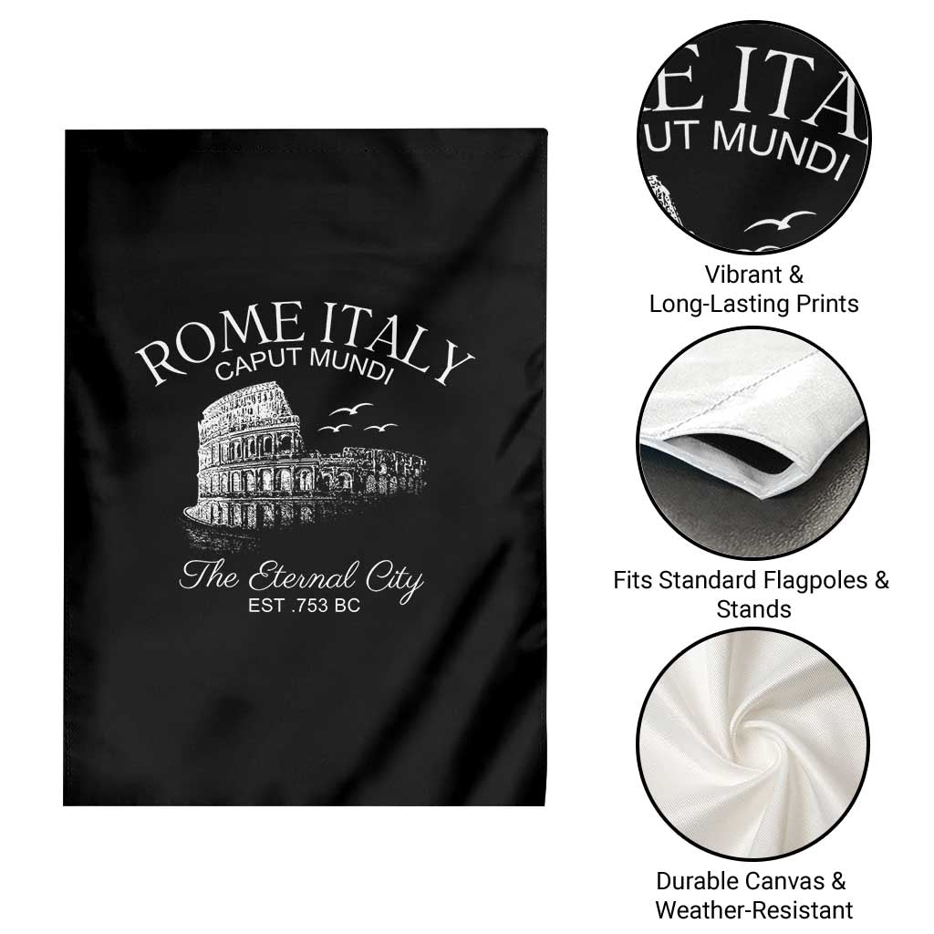 Rome Colosseum Italy Garden Flag Caput Mindi The Eternal City Amphitheatre Ancient TS11 Print Your Wear
