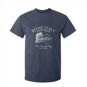 Rome Colosseum Italy T Shirt For Kid Caput Mindi The Eternal City Amphitheatre Ancient TS11 Navy Print Your Wear