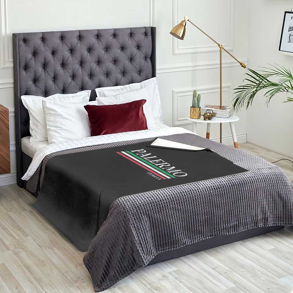 Palermo Sicily Italian Flag Souvenirs Sicilia Italia Throw Blanket TS11 Print Your Wear