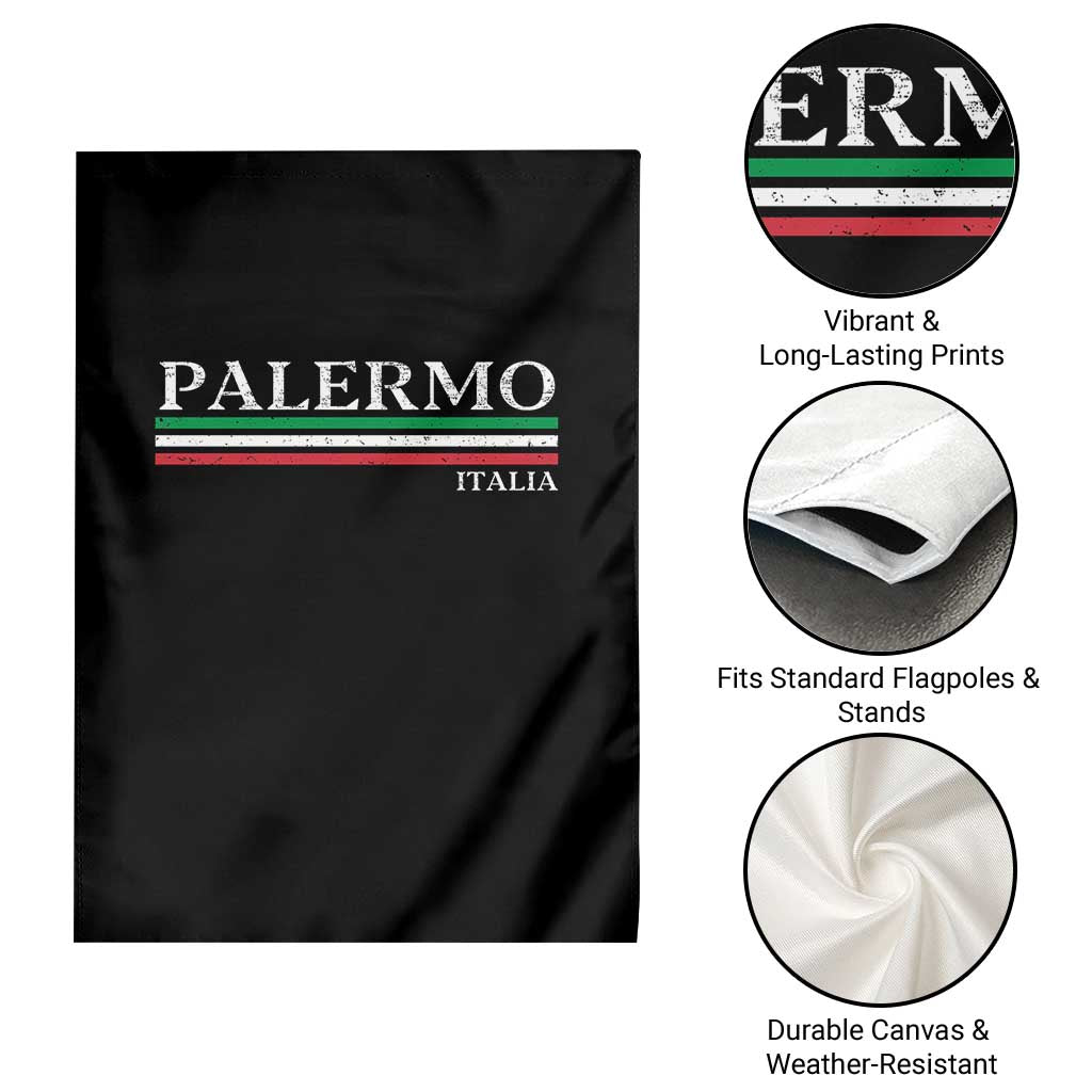 Palermo Sicily Italian Flag Souvenirs Sicilia Italia Garden Flag TS11 Print Your Wear