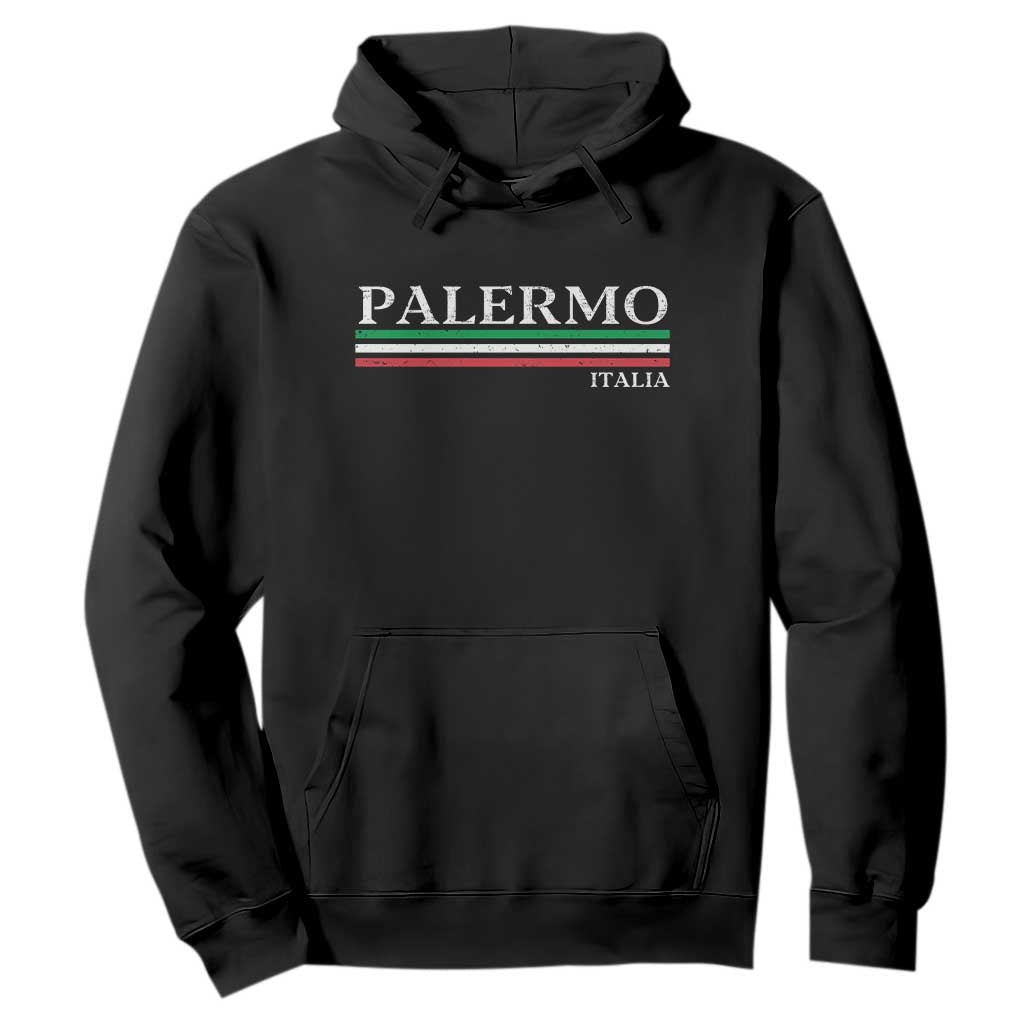 Palermo Sicily Italian Flag Souvenirs Sicilia Italia Hoodie TS11 Black Print Your Wear