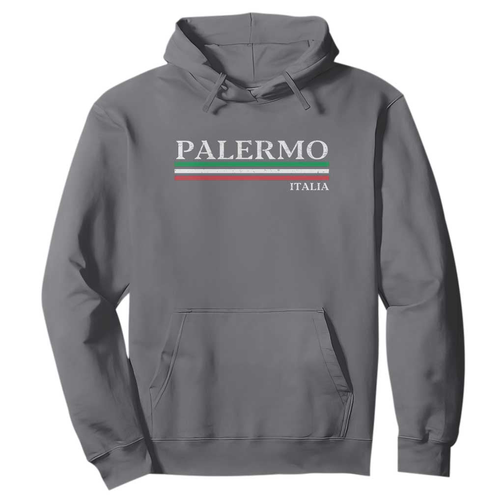 Palermo Sicily Italian Flag Souvenirs Sicilia Italia Hoodie TS11 Charcoal Print Your Wear