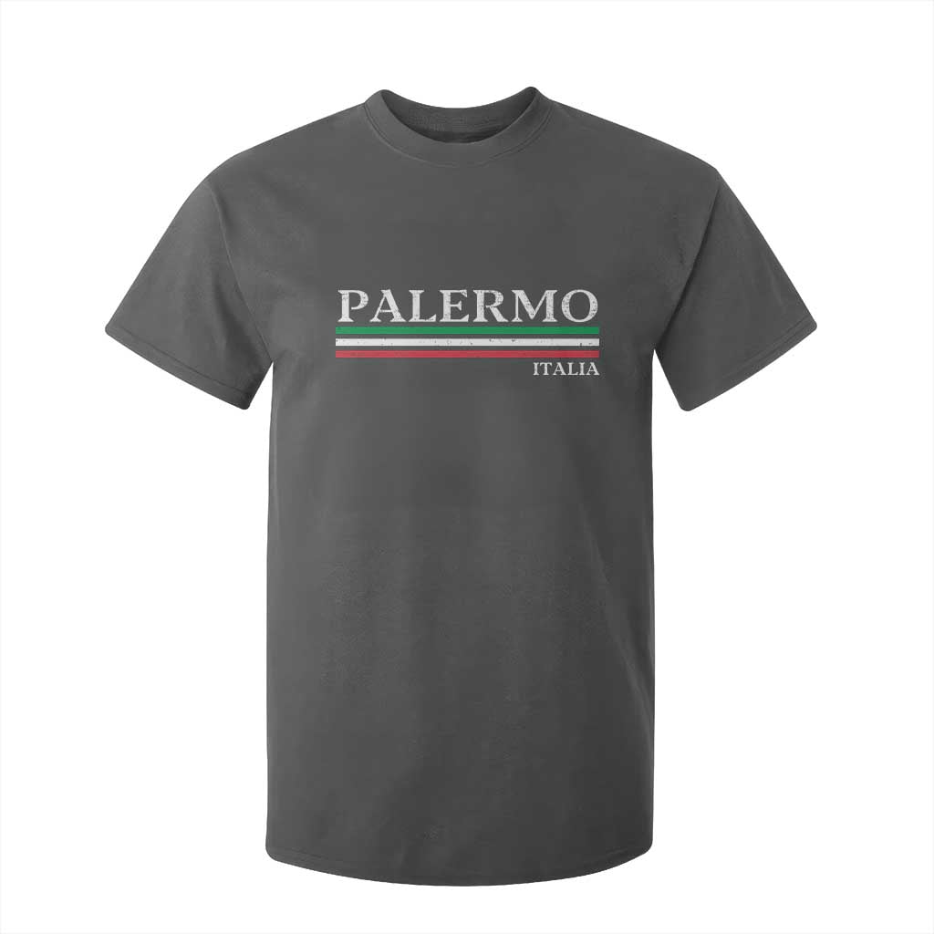 Palermo Sicily Italian Flag Souvenirs Sicilia Italia T Shirt For Kid TS11 Dark Heather Print Your Wear