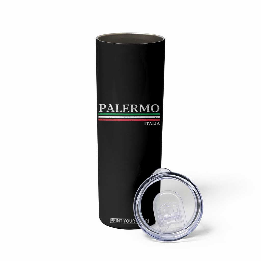 Palermo Sicily Italian Flag Souvenirs Sicilia Italia Skinny Tumbler TS11 Print Your Wear