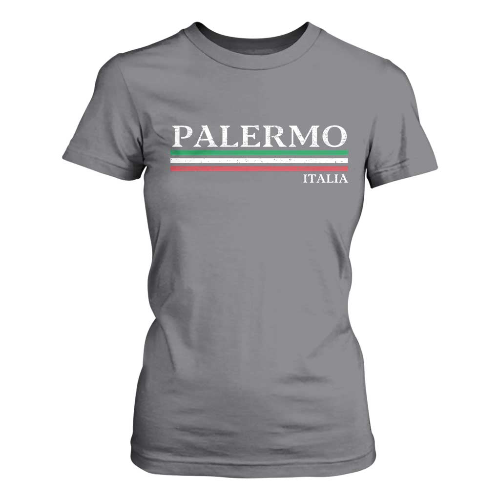 Palermo Sicily Italian Flag Souvenirs Sicilia Italia T Shirt For Women TS11 Charcoal Print Your Wear