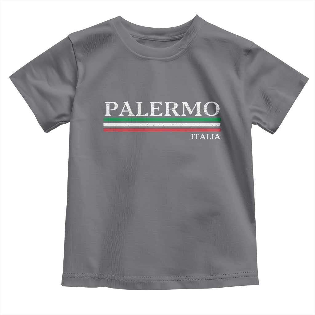 Palermo Sicily Italian Flag Souvenirs Sicilia Italia Toddler T Shirt TS11 Charcoal Print Your Wear
