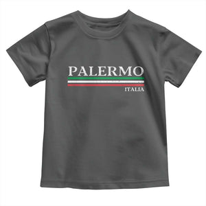 Palermo Sicily Italian Flag Souvenirs Sicilia Italia Toddler T Shirt TS11 Dark Heather Print Your Wear