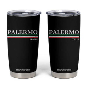 Palermo Sicily Italian Flag Souvenirs Sicilia Italia Tumbler Cup TS11 Black Print Your Wear