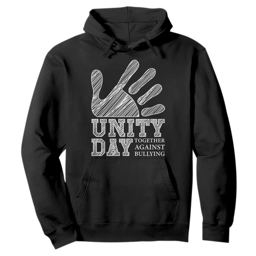 Anti Bullying Awareness Hoodie Unity Day Together Against Bullying Hand TS11 Black Print Your Wear