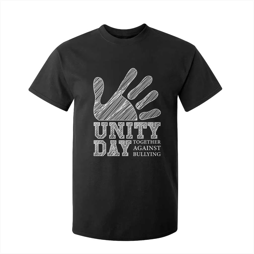 Anti Bullying Awareness T Shirt For Kid Unity Day Together Against Bullying Hand TS11 Black Print Your Wear