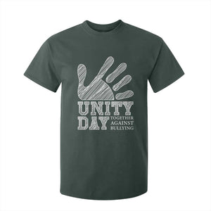 Anti Bullying Awareness T Shirt For Kid Unity Day Together Against Bullying Hand TS11 Dark Forest Green Print Your Wear