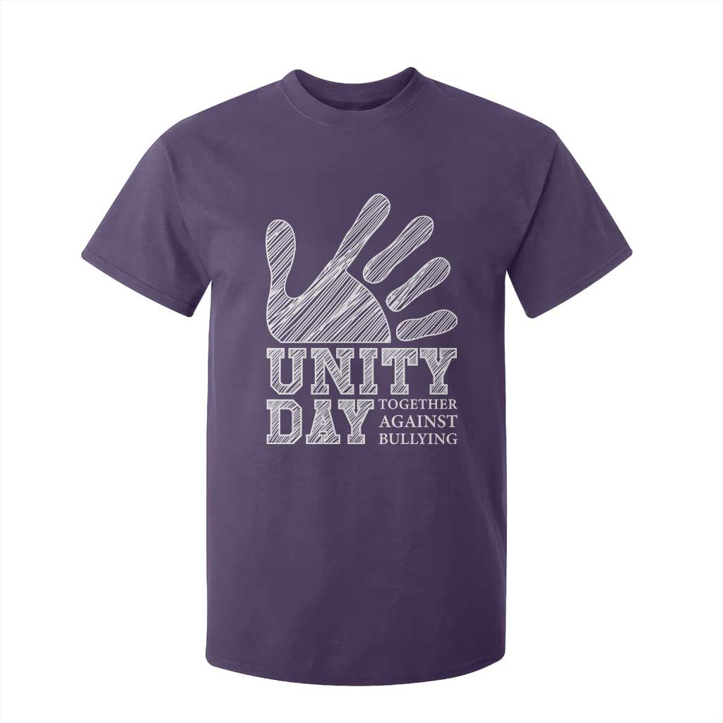Anti Bullying Awareness T Shirt For Kid Unity Day Together Against Bullying Hand TS11 Purple Print Your Wear