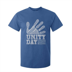 Anti Bullying Awareness T Shirt For Kid Unity Day Together Against Bullying Hand TS11 Royal Blue Print Your Wear