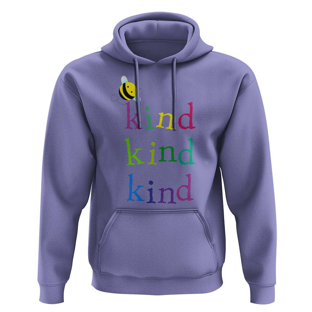Unity Day Hoodie Be Kind Bee Orange Day Shirt Anti Bullying TS11 Violet Print Your Wear