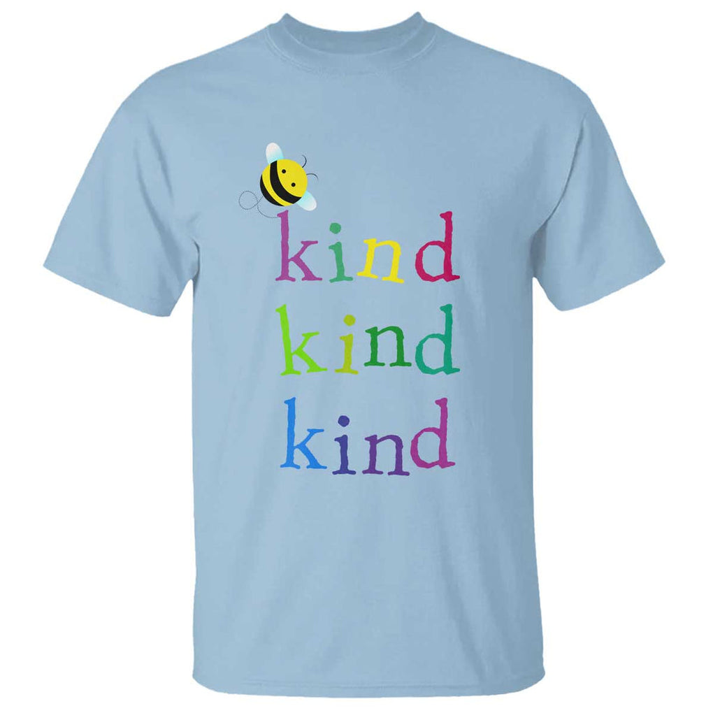 Unity Day T Shirt Be Kind Bee Orange Day Shirt Anti Bullying TS11 Light Blue Print Your Wear