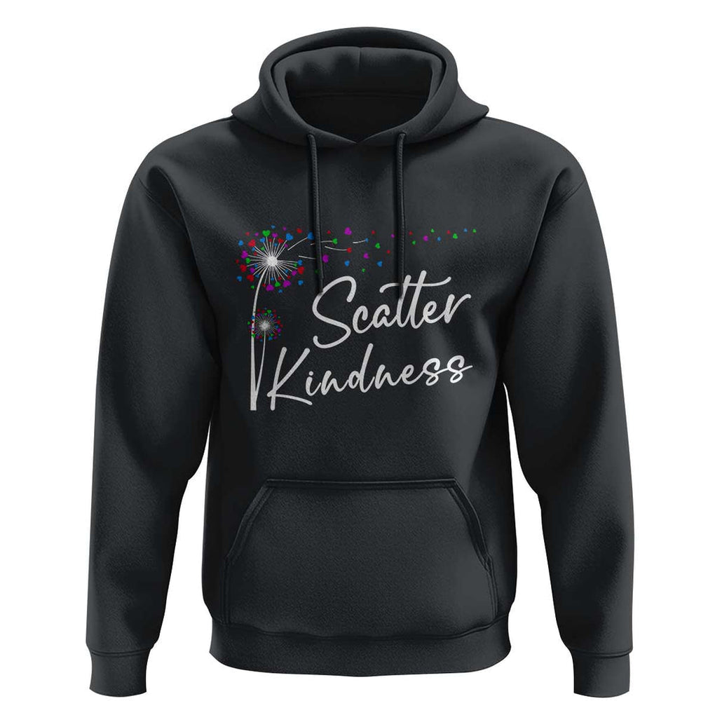 Unity Day Hoodie Scatter Kindness Dandelions Heart Anti Bullying TS11 Black Print Your Wear