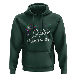 Unity Day Hoodie Scatter Kindness Dandelions Heart Anti Bullying TS11 Dark Forest Green Print Your Wear