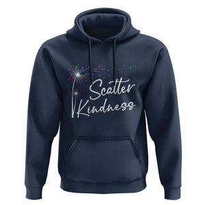 Unity Day Hoodie Scatter Kindness Dandelions Heart Anti Bullying TS11 Navy Print Your Wear
