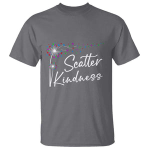 Unity Day T Shirt Scatter Kindness Dandelions Heart Anti Bullying TS11 Charcoal Print Your Wear