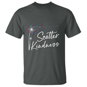 Unity Day T Shirt Scatter Kindness Dandelions Heart Anti Bullying TS11 Dark Heather Print Your Wear