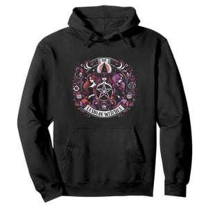 Halloween LGBT Hoodie The Lesbian Witches Pride Flag Pentagram TS11 Black Print Your Wear