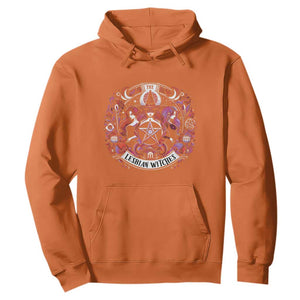 Halloween LGBT Hoodie The Lesbian Witches Pride Flag Pentagram TS11 Orange Print Your Wear