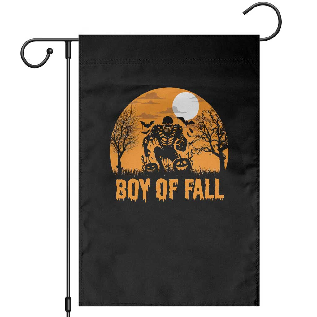 Funny Halloween Football Garden Flag Boy Of Fall American Football Player Zombie Pumpkin Bat TS11 Black Print Your Wear