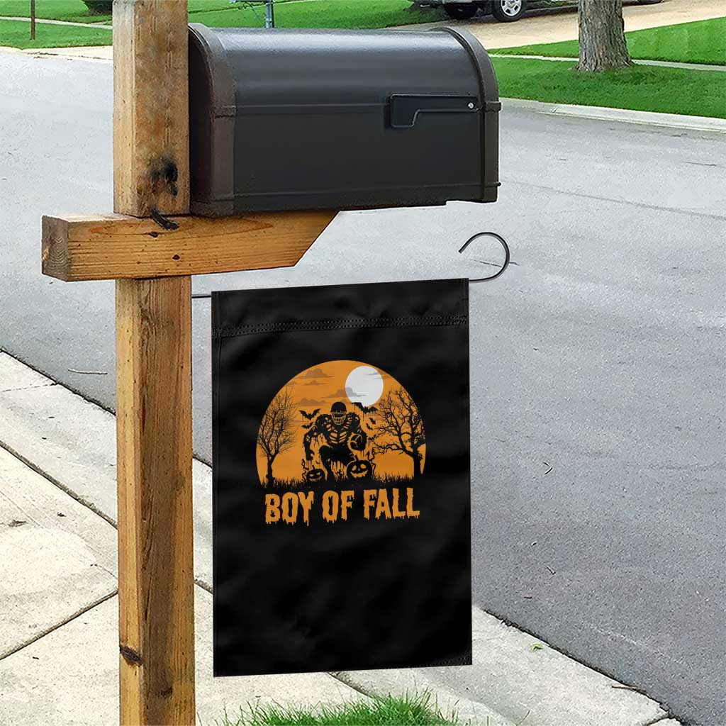 Funny Halloween Football Garden Flag Boy Of Fall American Football Player Zombie Pumpkin Bat TS11 Print Your Wear