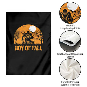 Funny Halloween Football Garden Flag Boy Of Fall American Football Player Zombie Pumpkin Bat TS11 Print Your Wear