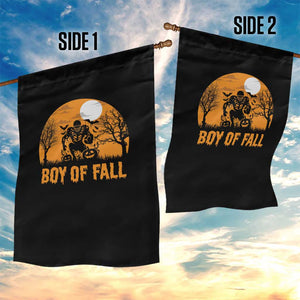 Funny Halloween Football Garden Flag Boy Of Fall American Football Player Zombie Pumpkin Bat TS11 Print Your Wear
