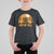 Funny Halloween Football T Shirt For Kid Boy Of Fall American Football Player Zombie Pumpkin Bat TS11 Black Print Your Wear
