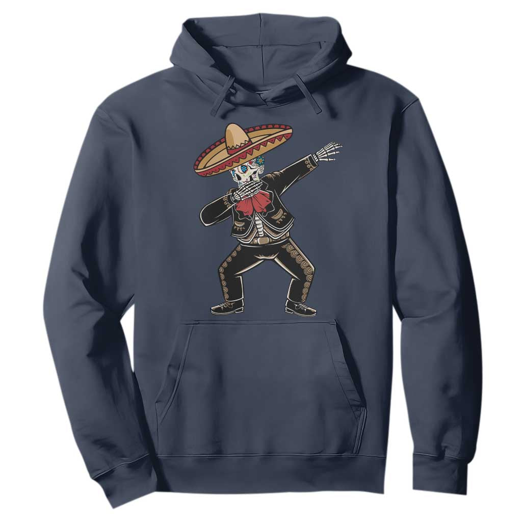 Day Of The Dead Hoodie Dabbing Sugar Skull Skeleton Mariachi TS11 Navy Print Your Wear