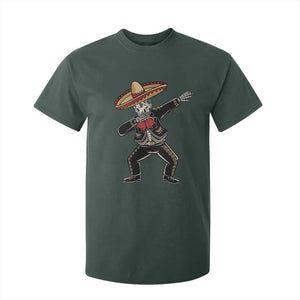 Day Of The Dead T Shirt For Kid Dabbing Sugar Skull Skeleton Mariachi TS11 Dark Forest Green Print Your Wear