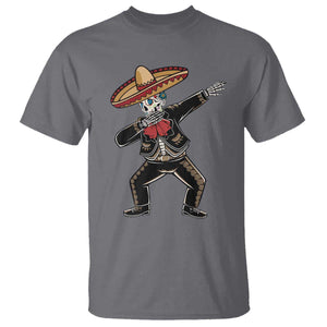 Day Of The Dead T Shirt Dabbing Sugar Skull Skeleton Mariachi TS11 Charcoal Print Your Wear
