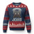 Christian Biker I Ride With Jesus Ugly Christmas Sweater Religious Faith Motorcycle Rider Skull TS11 Navy Red Print Your Wear