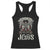 Christian Biker I Ride With Jesus Racerback Tank Top Religious Faith Motorcycle Rider Skull TS11 Black Print Your Wear