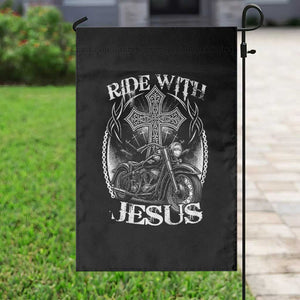 Christian Biker Garden Flag Ride With Jesus Religious Faith Motorcycle Rider TS11 Print Your Wear