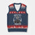 Christian Biker V-Neck Knit Sweater Vest Ride With Jesus Religious Faith Motorcycle Rider TS11 Navy Red Print Your Wear