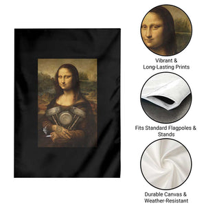 Funny Monalisa Rider Vintage Retro Motorcycle Engine Garden Flag TS11 Print Your Wear