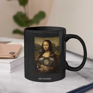 Funny Monalisa Rider Vintage Retro Motorcycle Engine Coffee Mug TS11 Print Your Wear