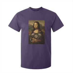 Funny Monalisa Rider Vintage Retro Motorcycle Engine T Shirt For Kid TS11 Purple Print Your Wear