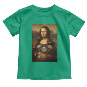 Funny Monalisa Rider Vintage Retro Motorcycle Engine Toddler T Shirt TS11 Irish Green Print Your Wear