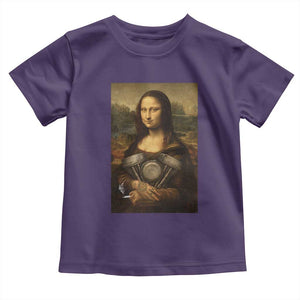 Funny Monalisa Rider Vintage Retro Motorcycle Engine Toddler T Shirt TS11 Purple Print Your Wear