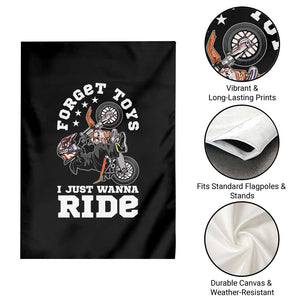 Dirt Bike Boys Garden Flag Funny Forgive Toys I Just Wanna Ride Motocross Rider TS11 Print Your Wear